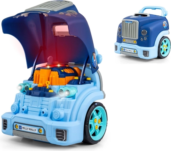 Realistlik auto esiosa mudel avaneva kapotiga MILLY MALLY N-GINE, sinine