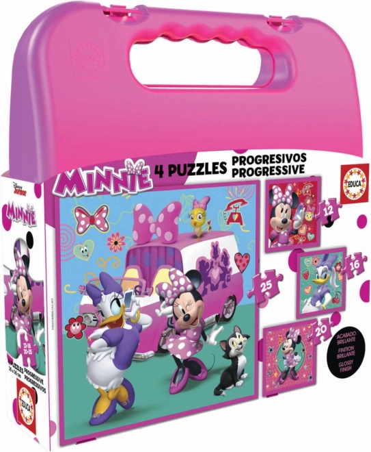 EDUCA pusle kohvris Minnie ja Daisy 4in1 lastele
