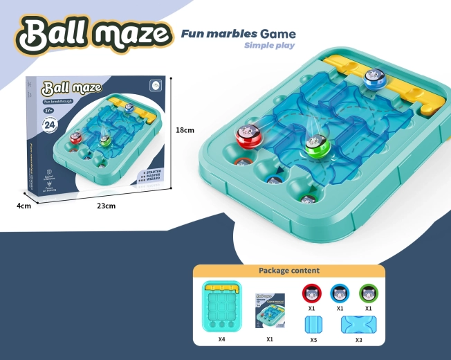 Marble Maze Game 22 × 17 × 3.6 cm