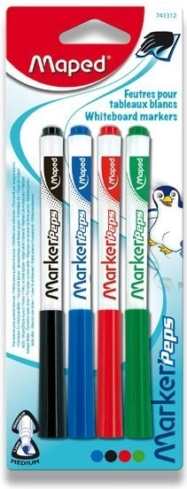 Maped whiteboard markers Marker'Peps, set of 4 pcs