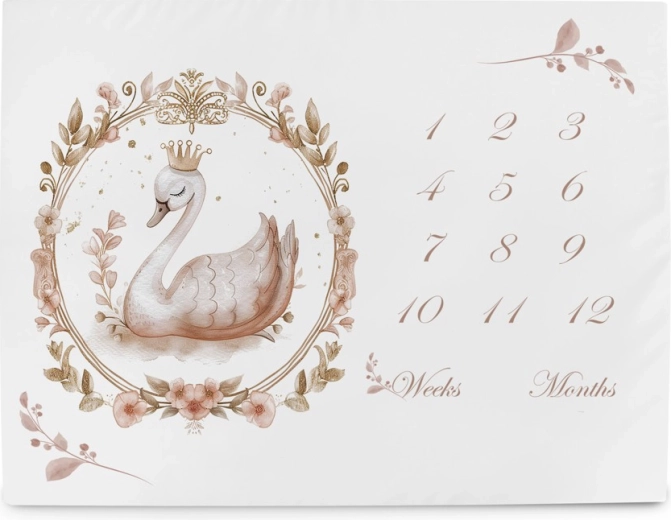 Ceba Baby milestone-fotomat Basic glamour style 92 × 72 cm