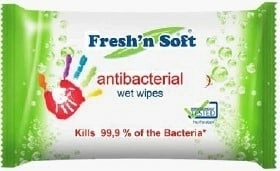 Fresh 'n soft antibakteriaalsed niisked käesalvrätid 60 tk
