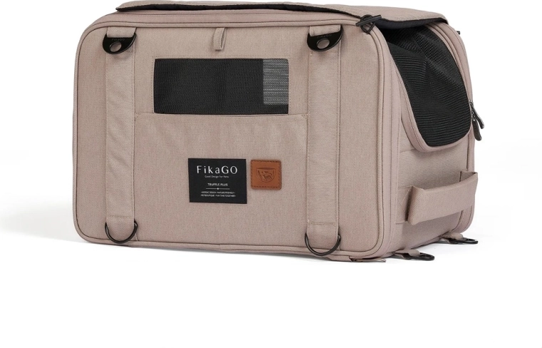 FikaGo Truffle Plus reisikott Sandy Beige koertele ja kassidele