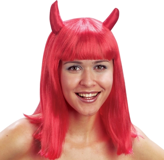 Red Little Devil Wig for Kids
