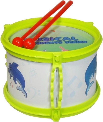 Children's musical drum with sea motif