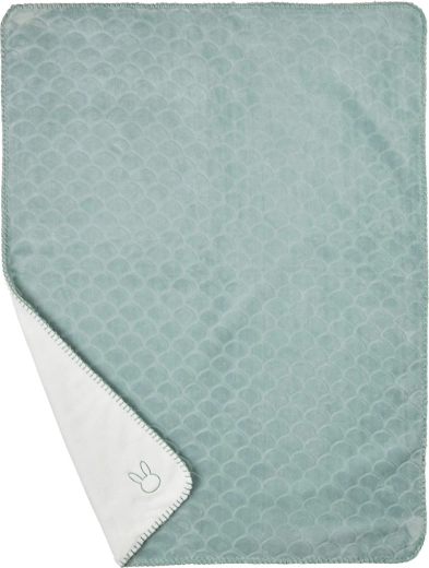 Nattou kahepoolne tekk Lapidou coppergreen/white 75 × 100 cm