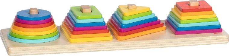 Goki sorteerimismäng värvilised püramiidid - 1 tk