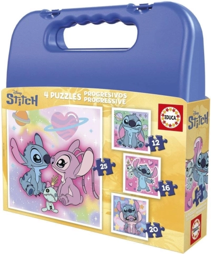 Pusle kohvris Stitch 4-in-1 (12–25 tükki) EDUCA