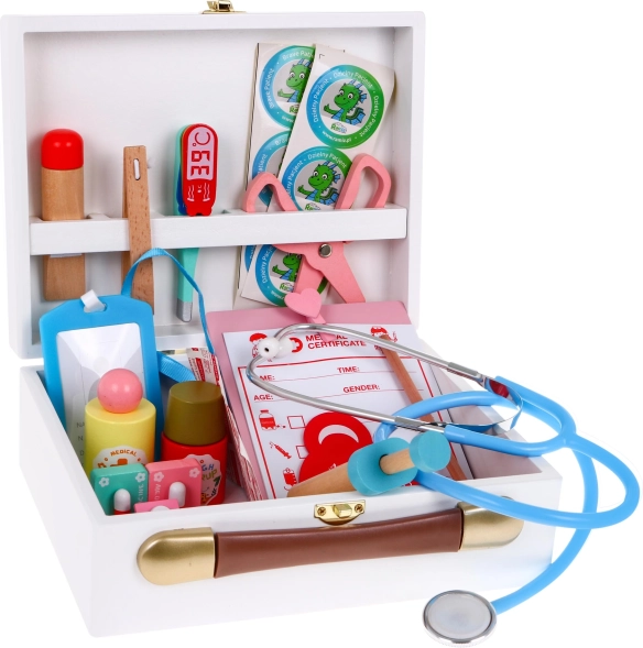 Puidust arstimängukomplekt lastele 3+ lisatarvikutega, 30 osa