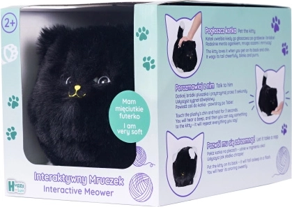 Interactive Black Cat Huggy Luv