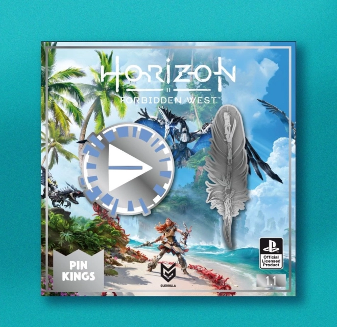 Horizon Forbidden Westi märgid – 2 metallmärgi komplekt