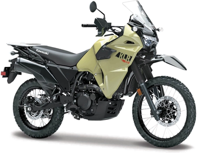 Maisto Kawasaki KLR 650 Motorcycle khaki black 1:18