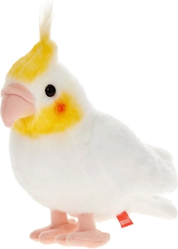 White cockatiel parrot plush 20 cm