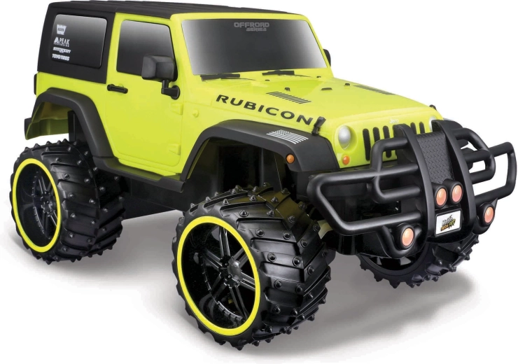 Maisto RC Jeep Wrangler Rubicon maastikuauto kollane 1:16