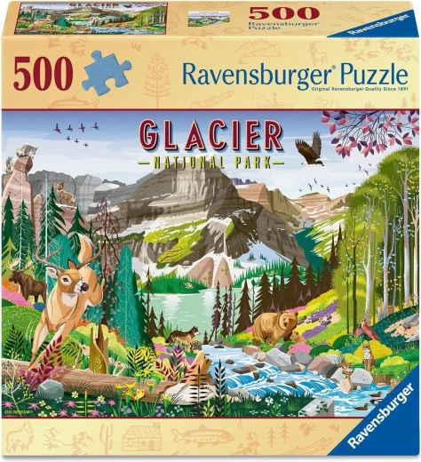 Ravensburger pusle Rahvuspark: Glacier 500 tükki