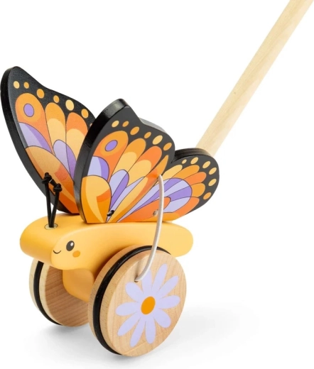 Bigjigs Toys puidust lükatav liblikas