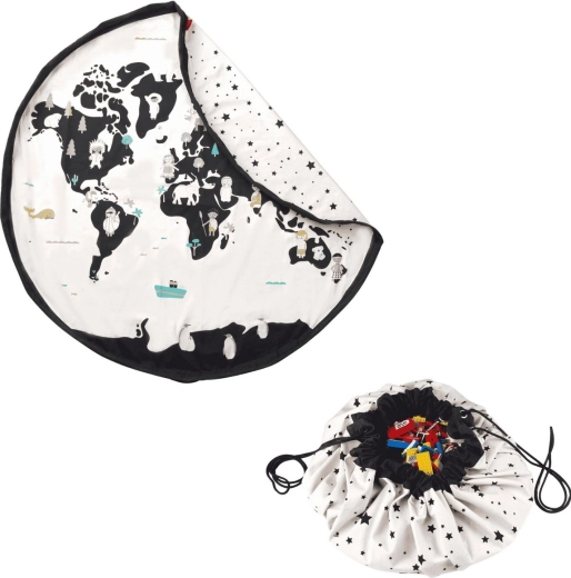 Play&Go Noomad original mängutekk ja mänguasjakott worldmap