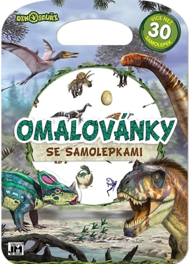 Dinosauruste värvimisraamat kleepsudega