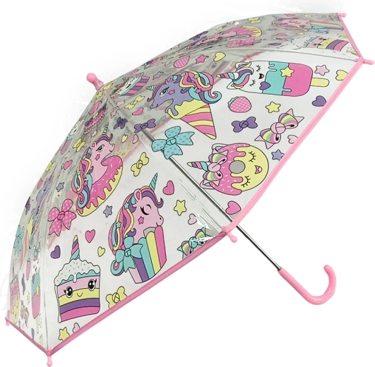 Children's Transparent Umbrella Unicorns