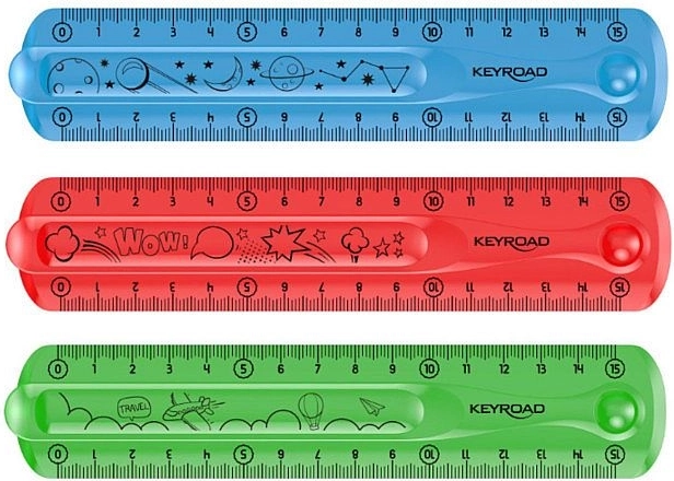 Painduv joonlaud KEYROAD Flexi 15 cm