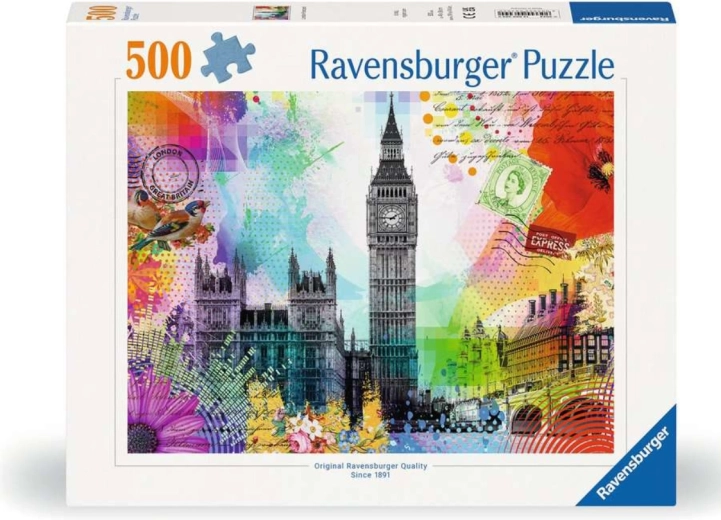 Puzzle Londoni postkaart 500 tükki Ravensburger