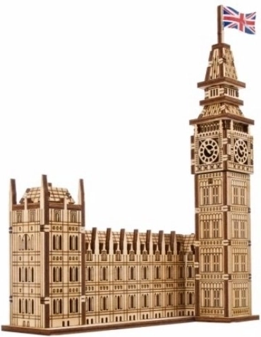 Ugears 3D puidust mehaaniline pusle Big Ben