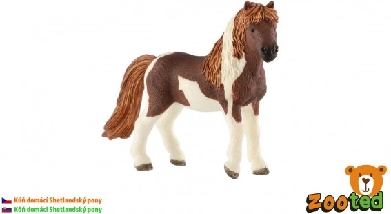 Shetlandi poni plastfiguur