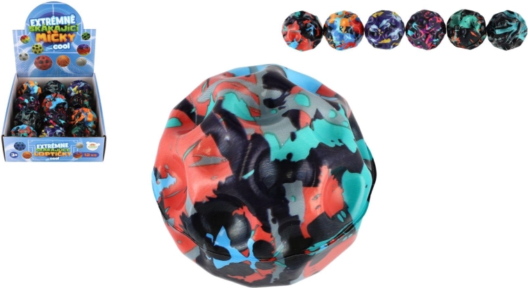 Extremely bouncy foam meteor ball 6 cm, assorted colors