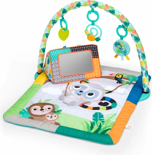 Bright Starts Tropical Treetop Play Mat for Motor and Sensory Development