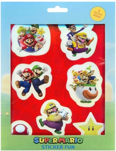 Super Mario kleebiste komplekt (8 lehte)