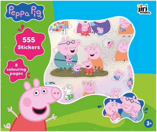 Peppa Pig Creative Set: 555 Stickers and 8 Coloring Pages