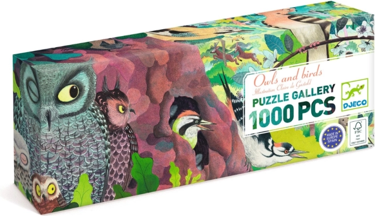 Djeco pusle „Öökullid ja linnud“, 1000 tükki