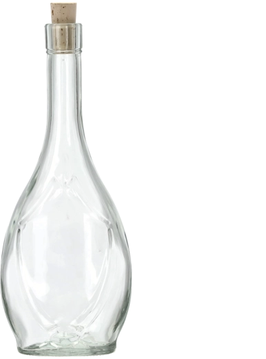 Klaaspudel Ikona 500 ml korgist korgiga
