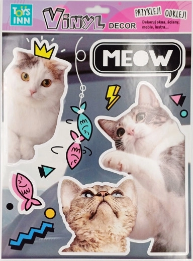 Vinüülkleebised kassidega Meow