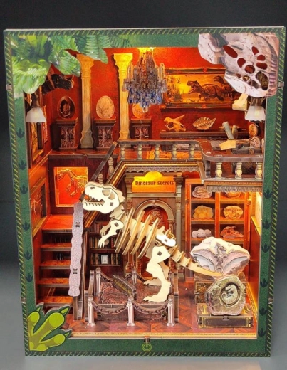 3D Bookend Puzzle – Dinosaur Museum