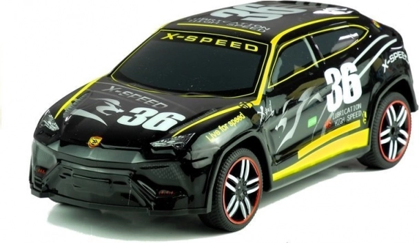 RC sports car with remote control 1:14 – Black