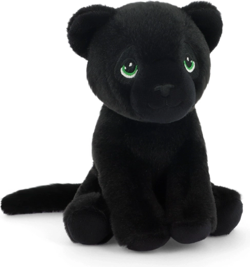 Keeleco pehme must panter, 13 cm