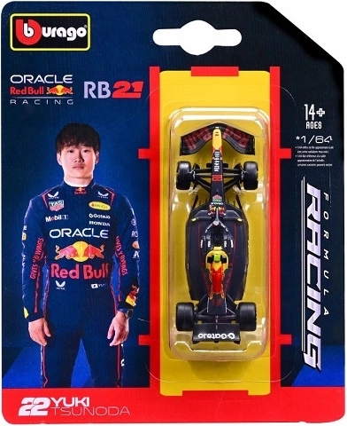 Bburago F1 mudel 1:64 Oracle Red Bull Racing RB21 2025 – Yuki Tsunoda