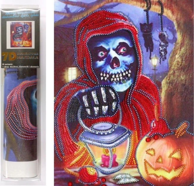 7D teemantmaal Halloween 30 × 40 cm