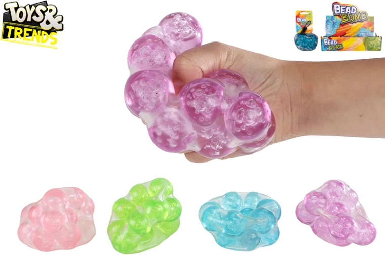 Stressipall krõbisevate kuulidega 9 cm TOYS&TRENDS