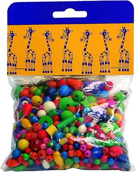 Detoa Mix of Colorful Wooden Beads 70 g