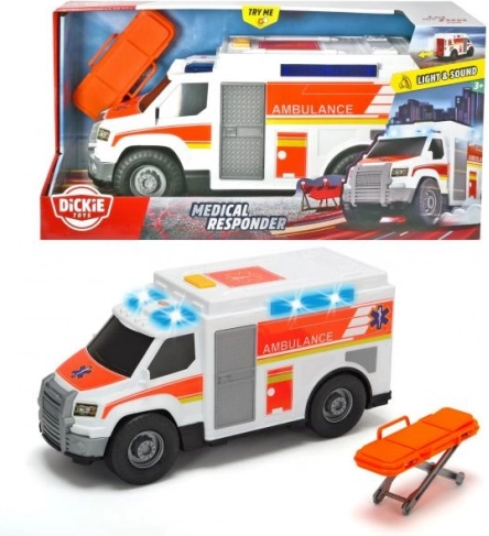 Efektide ja kanderaamiga kiirabiauto 30 cm
