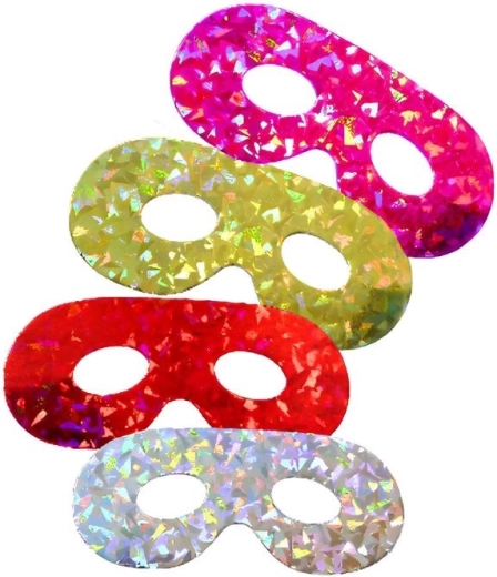 Paberist mask holograafilise efektiga, 6 tk