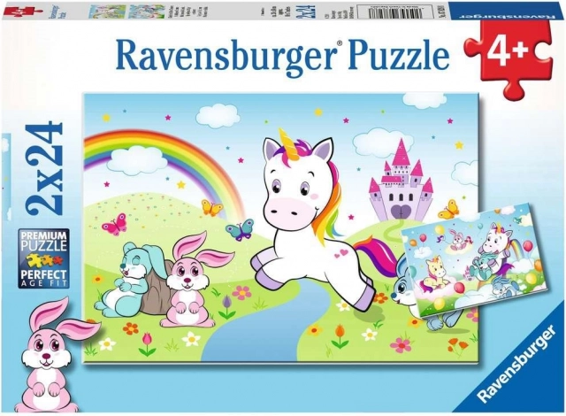 Pusle RAVENSBURGER muinasjutuline ükssarvik 2×24 tükki
