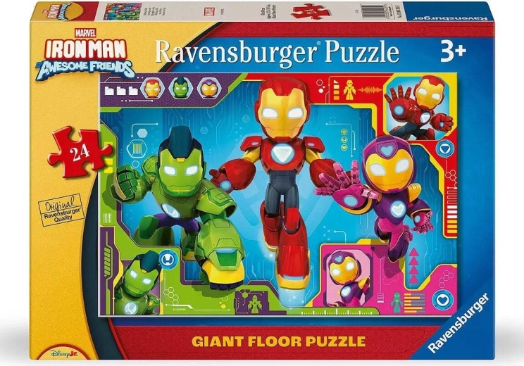 Ravensburger Giant Floor Puzzle Iron Man and His Awesome Friends, 24 Pieces