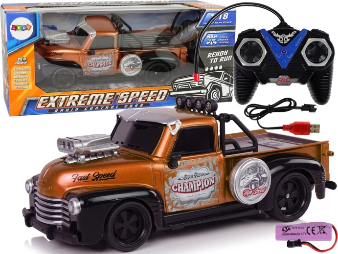 RC pikap 1:18 pruun