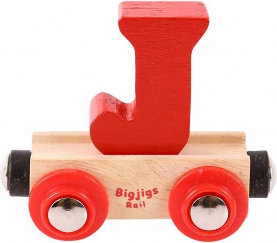 Bigjigs Rail vagun puidust rongirajale – täht J