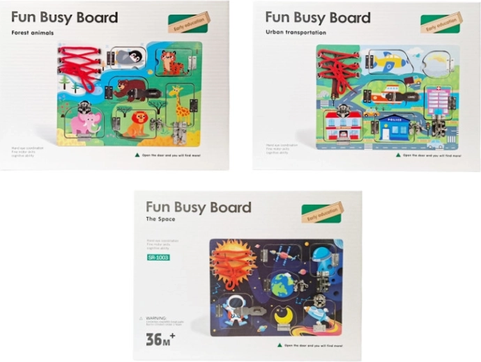 Wooden Busy Board – Educational Toy