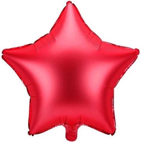 Punane fooliumõhupall tähekujuline 48 cm – 1 tk