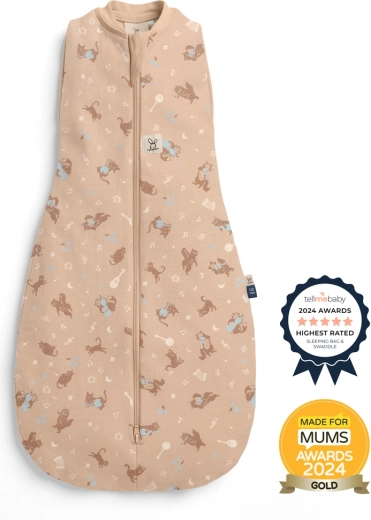 ErgoPouch Cocoon Melody 2-in-1 swaddle and sleeping bag, 6–12 months, 1.0 TOG